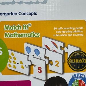 Match It! Mathematics Puzzle Set - White and Yellow